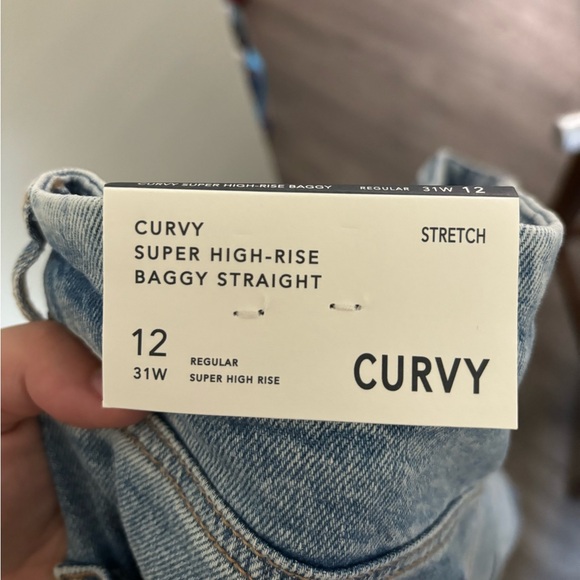 NWT American Eagle Curvy Stretch Super High Rise Jeans Size 12 - Picture 12 of 13